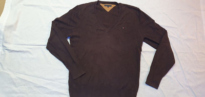 VINTAGE THOMMY HILFIGER LADIES JUMPER SIZE 40 BROWN