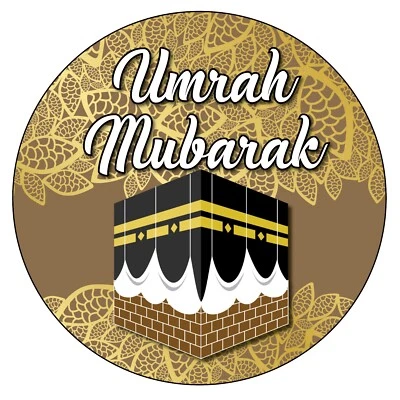 35 Umrah Mubarak Stickers Label Decorations Umrah Islamic Muslim party Bag 1054