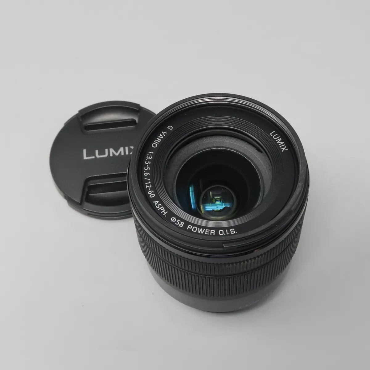 Panasonic Lumix G Vario 12-60mm F3.5-5.6 Power O.I.S. MFT Lens - plus Caps