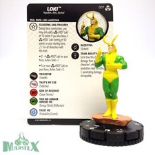Heroclix Avengers War of the Realms set Loki 007 Common figure w/card 