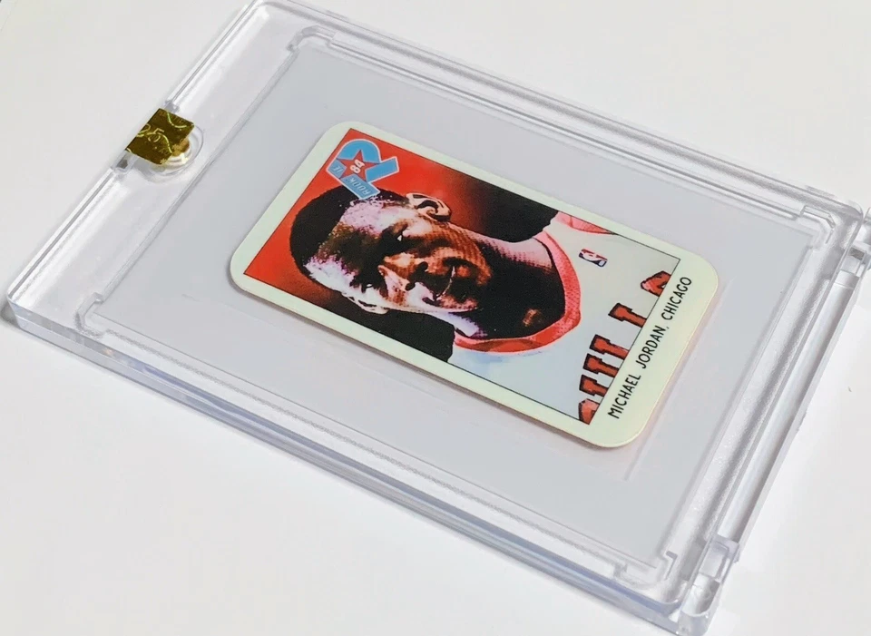 Michael Jordan Rookie RC 1986-85 Tobacco Chicago Bulls No 1986 Fleer sellado Foto 3 de 4