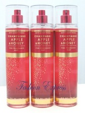 BATH BODY WORKS CHAMPAGNE APPLE HONEY BODY MIST SPRAY 8 OZ LOT OF 3 PCS