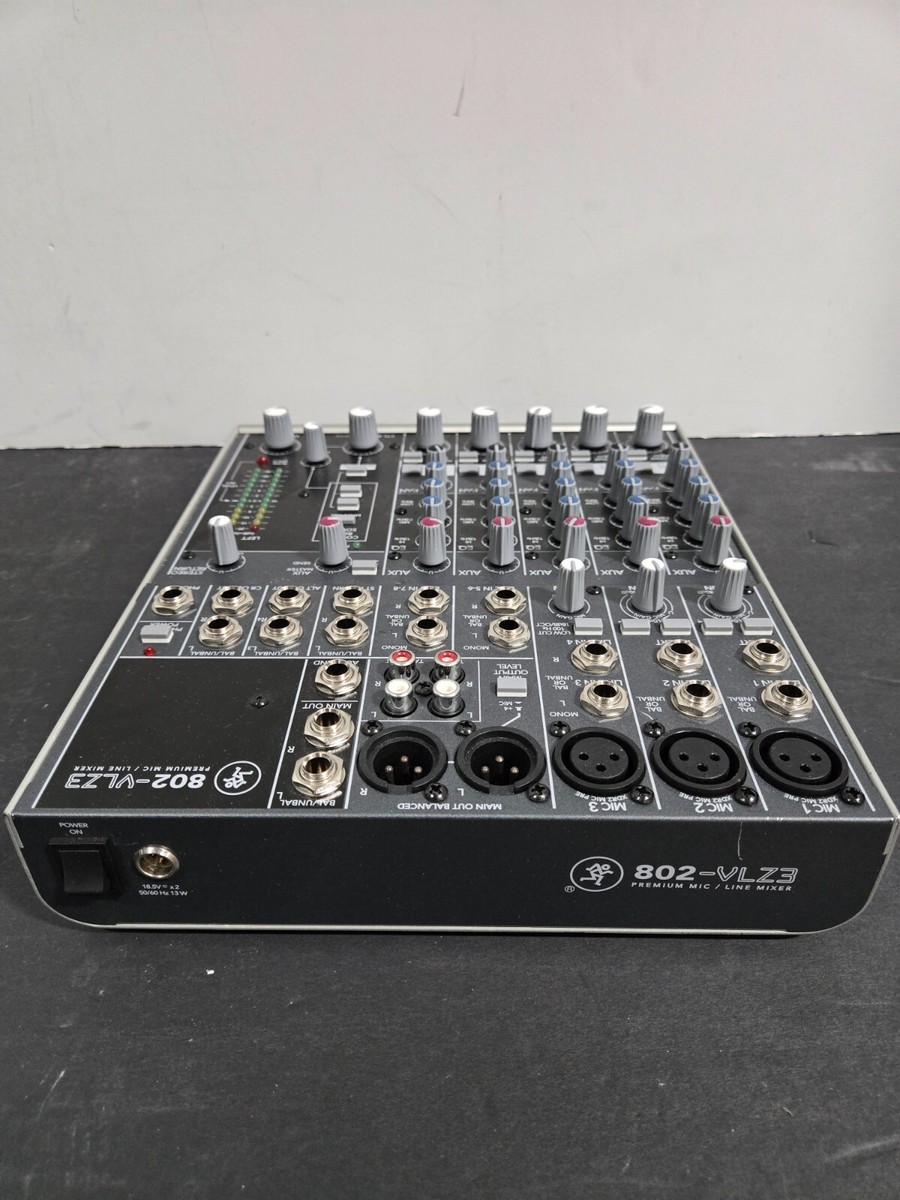 MACKIE 802-VLZ3 マイク/ラインミキサー Rent MACKIE 802VLZ3 MIXER Rental – Crossfire Pro AV Rentals