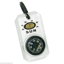 NEW Sun MiniComp 1 Liquid-Filled Luminous Dial Micro Compass Zipper-Pull 808