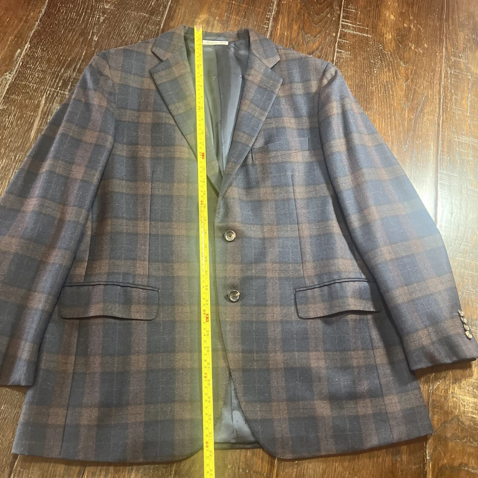 Abrigo Blazer Deportivo de Lana Belvest Hecho en Italia Talla 54 Gota 7R Excelente Estado Foto 4 de 4