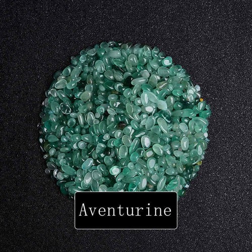 Cristallo di quarzo giada avventurina verde naturale grezzo 500 g sfuso chip pietra perline Reiki