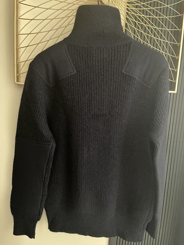 NWT Wallace & Barnes Turtleneck Buttons Collar sweater Navy Size M - Picture 3 of 6