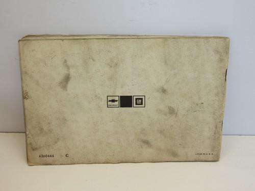 Chevrolet VEGA 1974 manual del propietario original OEM 6260444 #OP-16 - Imagen 3 de 10