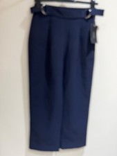 Zara Trousers Size S 8 New High Rise Tailored Peg Leg Formal Occasion City Chic