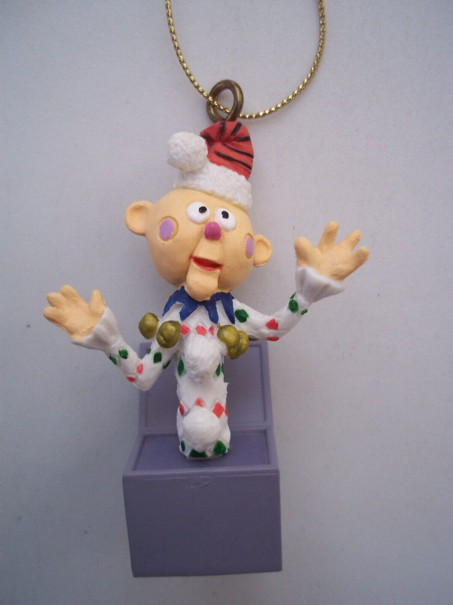 CHARLIE IN THE BOX Plastic ORNAMENT Misfit Toys Rudolph PLAYING