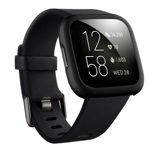 Glass Hard Matte PC Case 360 Full Cover For Fitbit Versa 2 Band Smart Watch - Zdjęcie 7 z 17