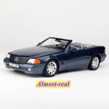 NOREV 1:18 Mercedes-Benz 500SL 1989 Model Car Diecast Metal Hobby Gifts Blue