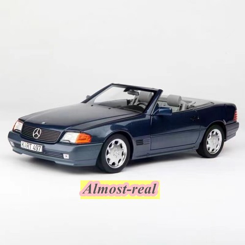 NOREV 1:18 Mercedes-Benz 500SL 1989 Model Car Diecast Metal Hobby Gifts Blue - Imagen 10 de 10
