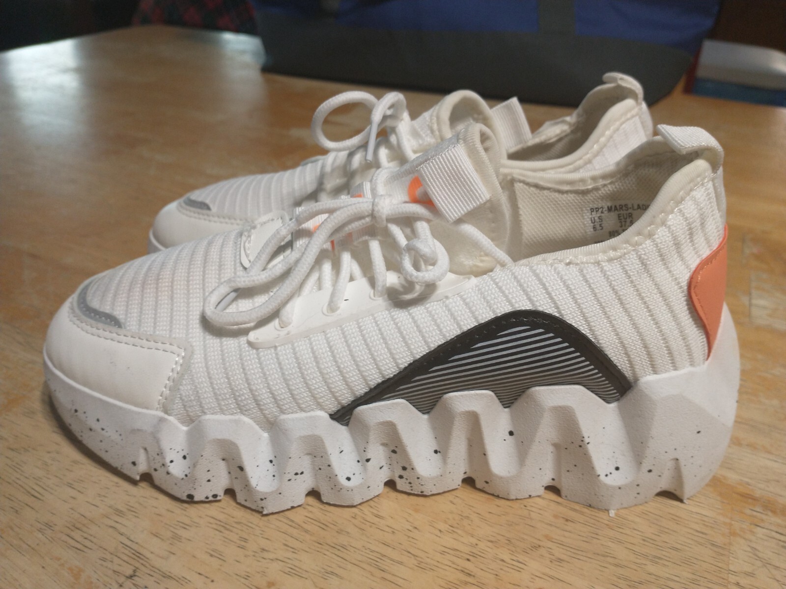 Sneakers atletiche donna Pony ZIG TECH bianche con accenti 6 5