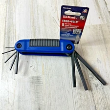 Eklind 25181 Ergo Fold 8 Folding Hex Key Set 2, 2.5, 3, 4, 5, 6, 7, & 8mm