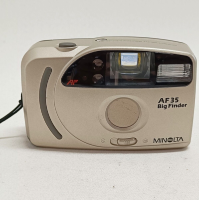 Vintage Minolta AF 35 Big Finder Compact Film Camera with Case