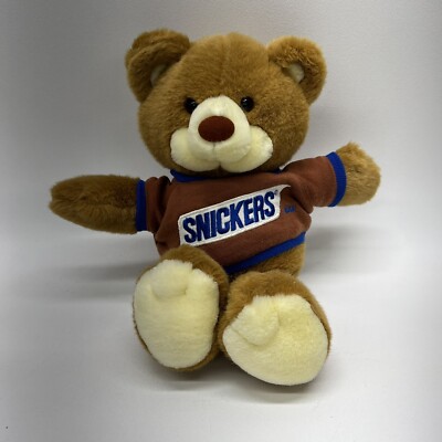 Vintage 1987 Snickers teddy bear 16  Mars Chums Plush VERY CLEAN! HARD TO FIND!!