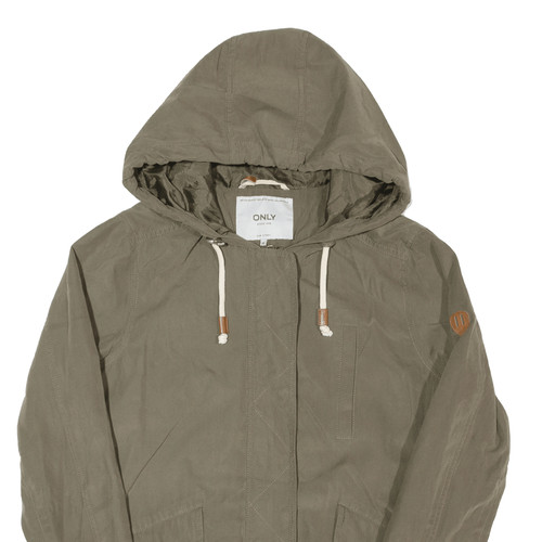 Chaqueta con capucha verde ONLY para mujer M - Imagen 2 de 6