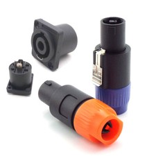 NL4FC Speak Connector Type 4 Pole Plug Male Female Speaker Audio Connect Adapter