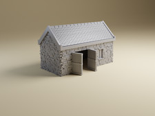Small Normandy Barn | 20mm 1:72 scale Detailed WWII tabletop wargaming terrain