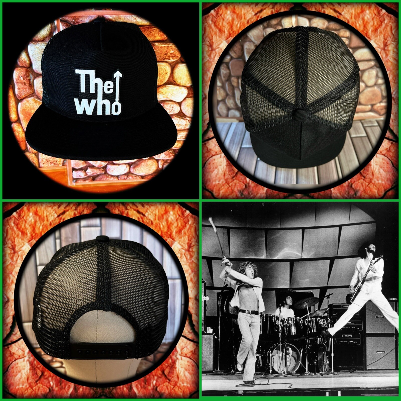 THE WHO TRUCKER HAT SNAPBACK BLACK