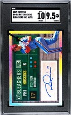 2019 Donruss Rhys Hoskins Bleachers SGC 9.5 w/10 AUTO