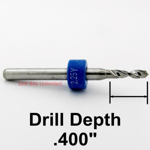 0,089 Zoll 2,25 mm #43 FÜNF STCK. Premium Hartmetall Bohrer 1/8 Zoll Schaft Schaft CNC R/S - Bild 2 von 5