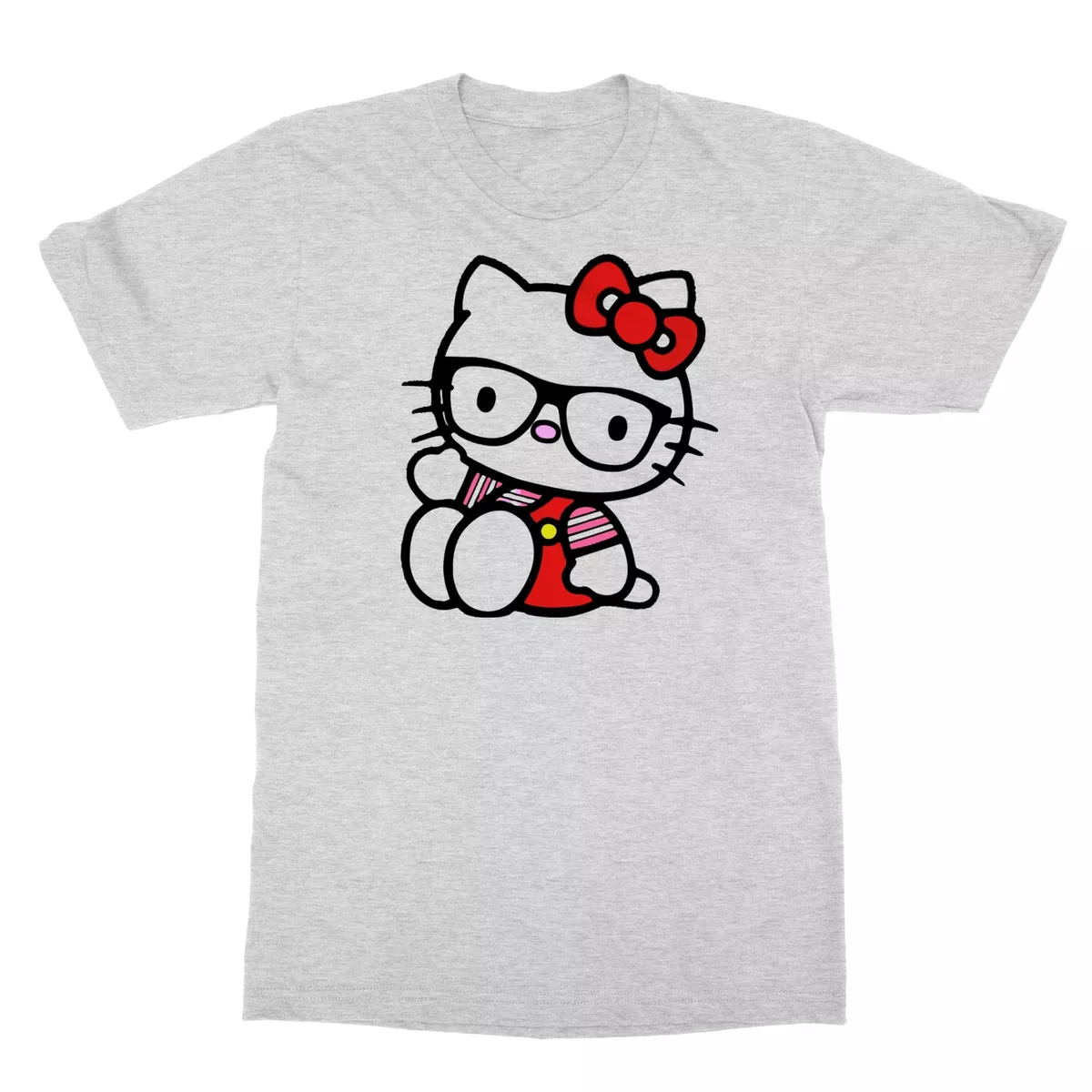  Hello Kitty Nerd Glasses Tee Shirt T-Shirt : Clothing, Shoes &  Jewelry