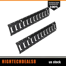 2 Pack 2ft E Track Tie Down Rails System Steel Horizontal 2' E Track for Trailer