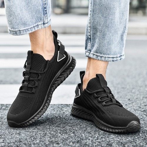 Men Sneaker Breathable Men Running Shoes Mesh Casual Shoe Lace Up Training Shoes - Picture 20 of 41