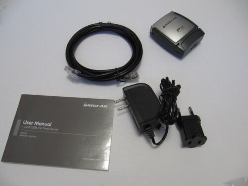 IOGear GPSU21 1-Port USB 2.0 Print Server w/ AC Adapter & USB Cable - Picture 5 of 8