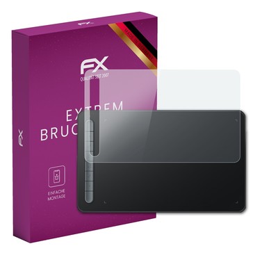 atFoliX Glasfolie für XP-PEN Deco M Displayfolie 9H Schutzpanzer