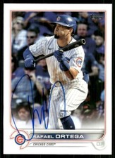 2022 Topps RAFAEL ORTEGA Signed Card autograph auto CUBS ROCKIES