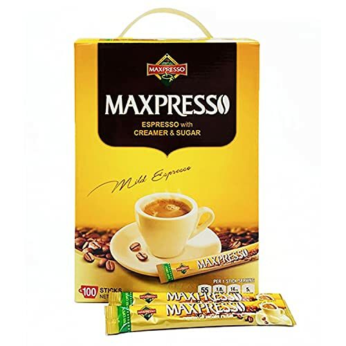 Maxpresso, 3-in-1 Korean Instant Coffee Mix Packets, Single 
