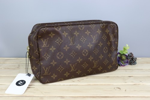 Authentic Louis Vuitton Monogram Trousse Toilette 28 Cosmetic Bag Clutch |  eBay