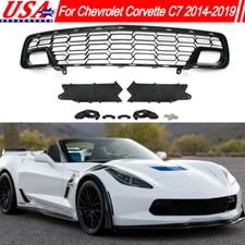 Front Bumper Grille Grill W Camera Gloss Black For Corvette C7 Z51 Z06 2014-19 Front Bumper Grille Grill W Camera Gloss Black For Corvette C7 Z51 Z06 2014-19
