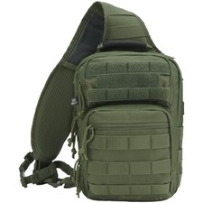 Image of Brandit US Cooper Sling Pack One Strap Backpack Everyday Carry Bag Outdoor Olive