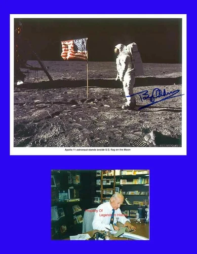 EDWIN BUZZ ALDRIN Signed PHOTO NASA Apollo 11 Autographed Astronaut Moon Lunar
