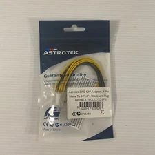 Astrotek Internal Power Molex Cable 20cm 4pins to 8 pins ATX EPS 12V Motherboard