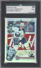 1994-95 Score Platinum Team Set Dale Hawerchuk #192 SGC 9 MINT HOF m5x