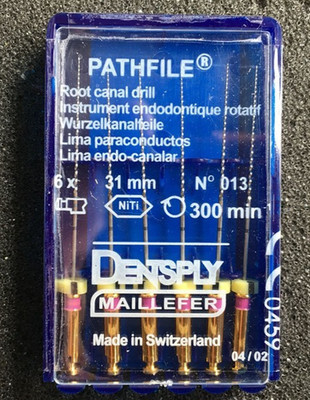Dentsply Pathfile Root Canal Rotary Dental Files 1 x 6 File Pack 013 31mm