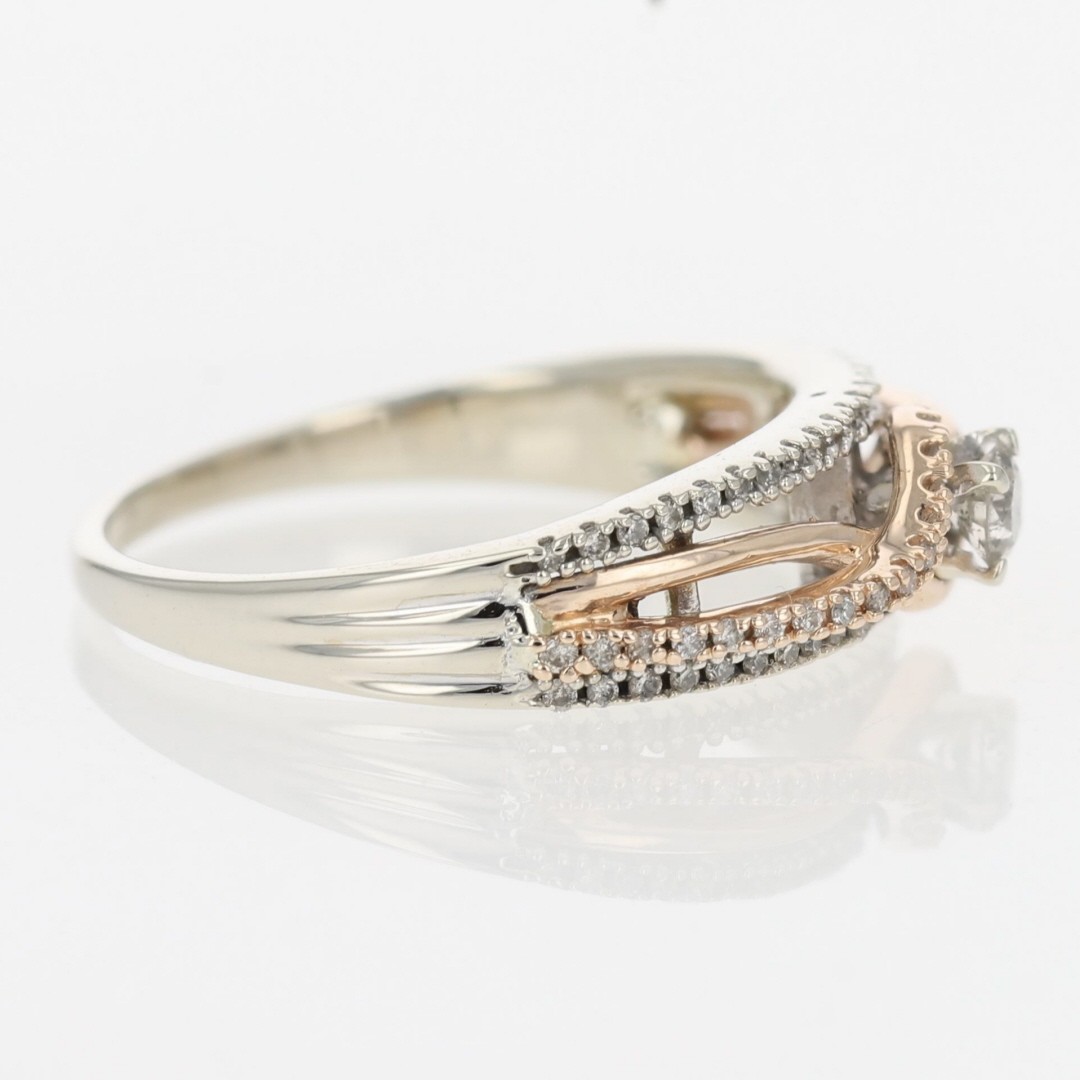 .32ctw Round Diamond Split-Shank Engagement Ring … - image 4