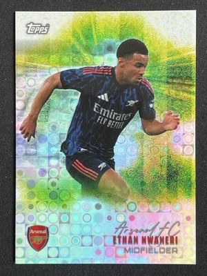 Ethan Nwaneri 2024-25 Topps Arsenal Team Set Pitch Pursuits Halo #27