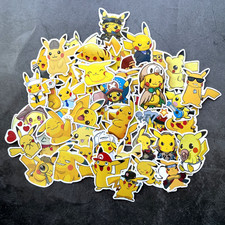 Pokemon Stickers 50 Pc Pack Set Waterproof Decal Laptop Pikachu Vinyl