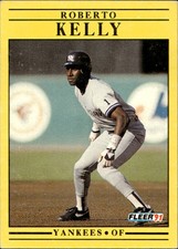 1991 Fleer #668a Roberto Kelly Wax Baseball Card