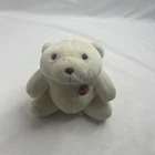 Vintage 1993 Coca-Cola 7" Plush Polar Bear with “Always Coca Cola” Badge