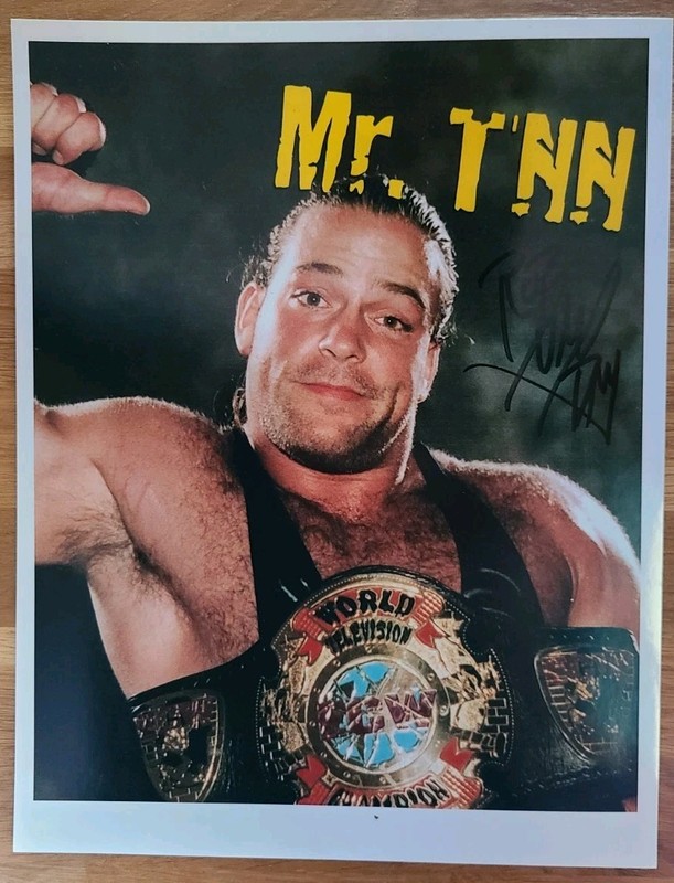 ROB VAN DAM signed 8 X 10 photo ECW WCW TNA AEW WWE WWF pro wrestling autograph 
