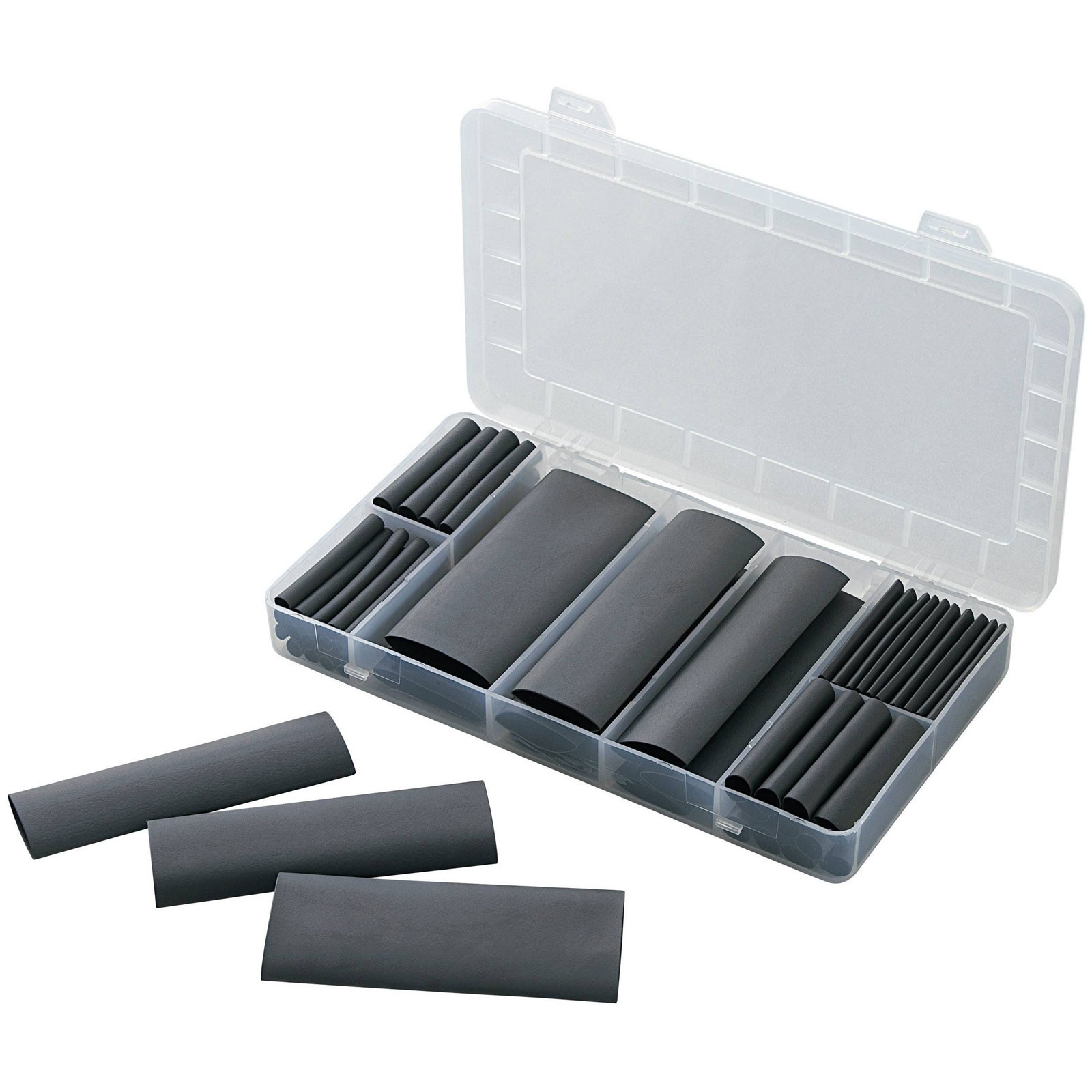 TruComponents Heatshrink set Blk Shrinkage:4:1 61 Parts
