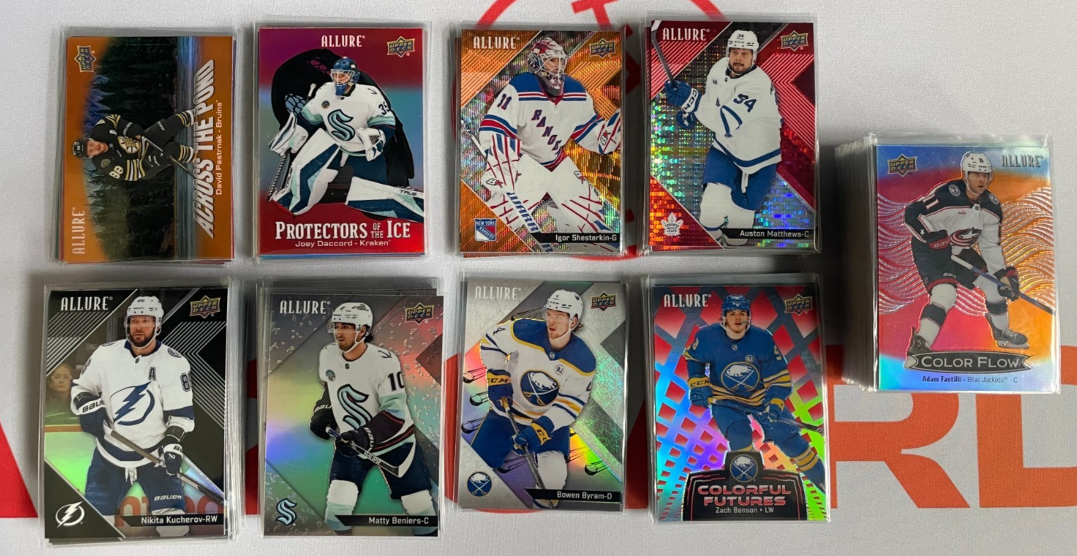 2024-25 Upper Deck Allure - COLOR FLOW, RAINBOWS & PARALLELS - Complete Your Set