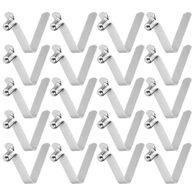 20pcs for 4.5x7x25mm V Hollow Head Single Button Spring Clip